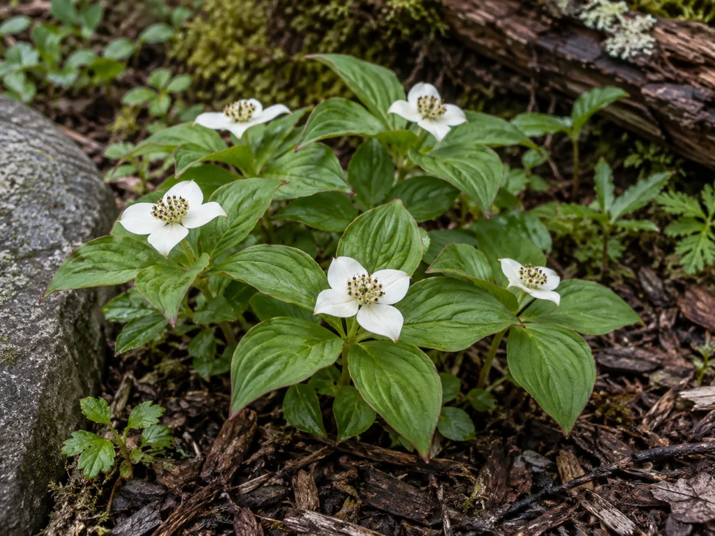 Bunchberry (Cornus canadensis)
