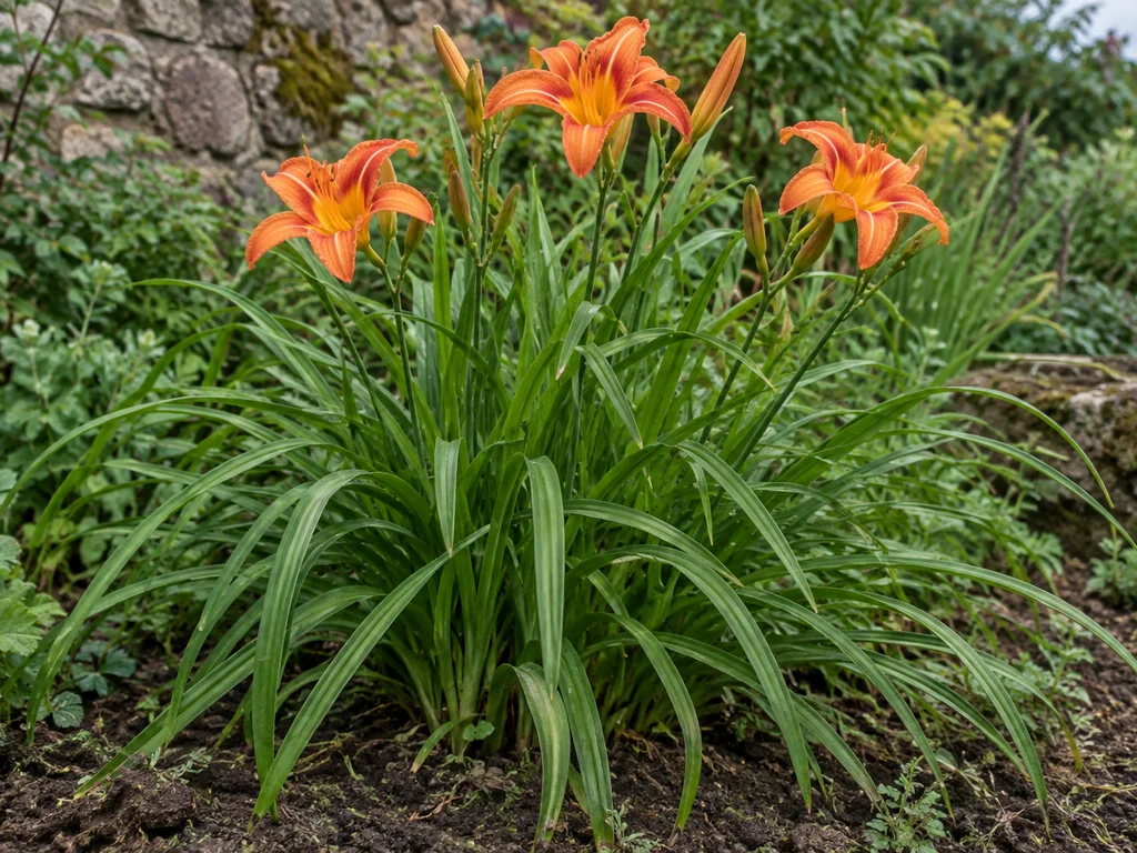 Daylily (Hemerocallis fulva)
