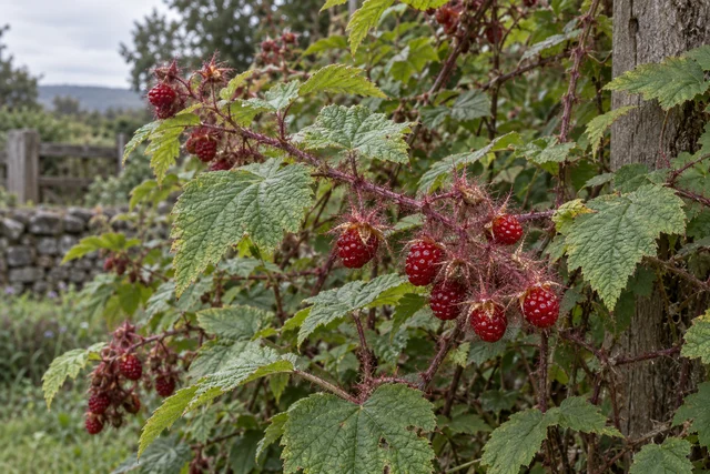 Japanese Wineberry (Rubus phoenicolasius)