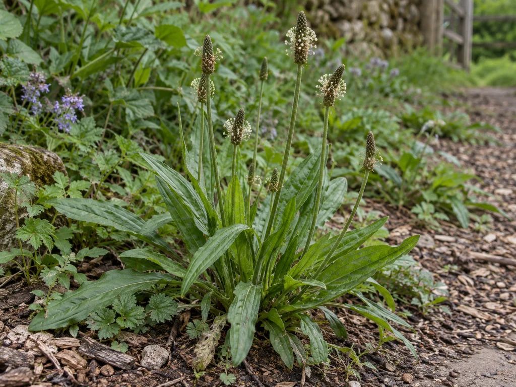 Ribwort Plantain (Plantago lanceolata)