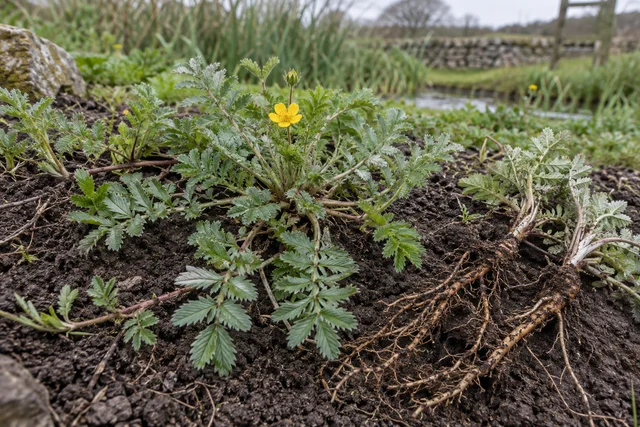 Silverweed (Potentilla anserina)
