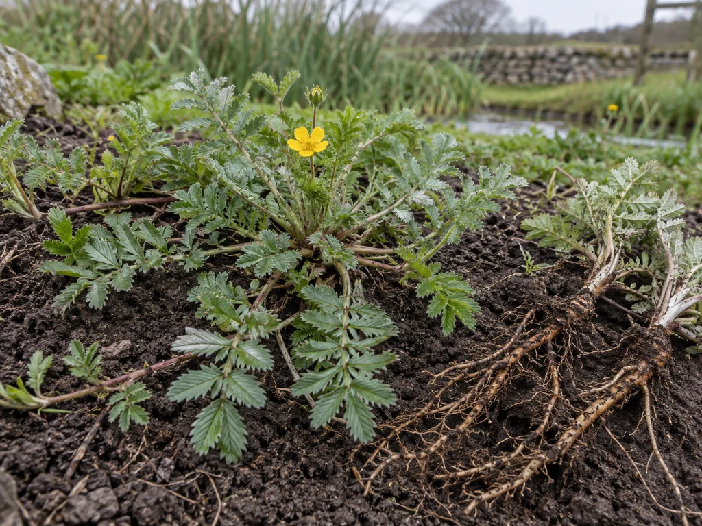 Silverweed (Potentilla anserina)