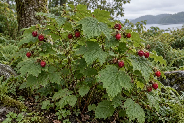Thimbleberry (Rubus parviflorus)