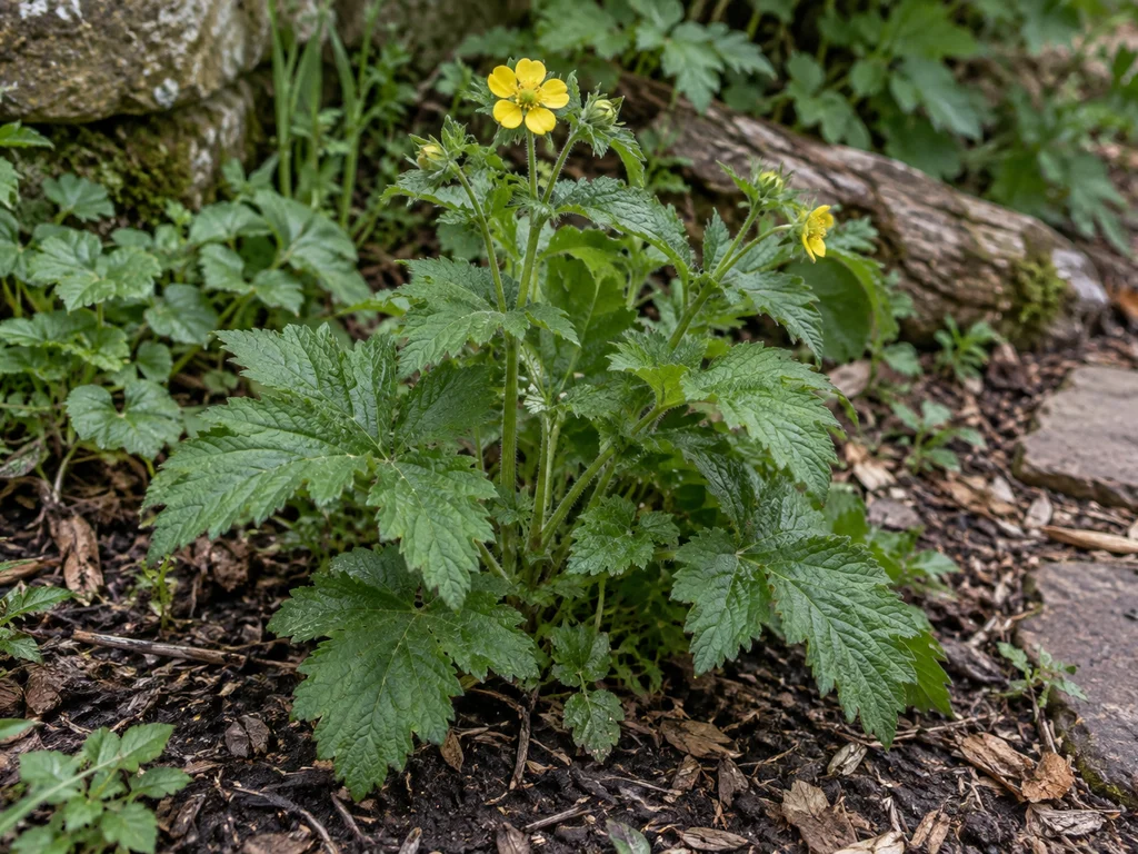 Wood Avens (Herb Bennet) (Geum urbanum)