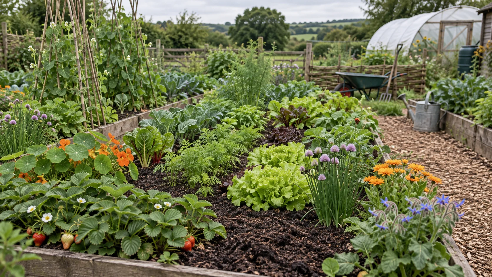 No-dig kitchen garden